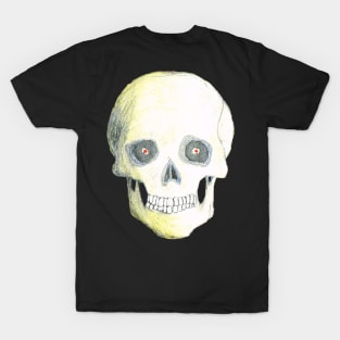 Skull White Binary T-Shirt